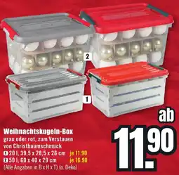 B1 Discount Baumarkt Weihnachtskugeln-Box Angebot