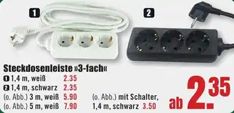 B1 Discount Baumarkt Steckdosenleiste 3-fach Angebot