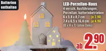 B1 Discount Baumarkt LED-Porzellan-Haus Angebot
