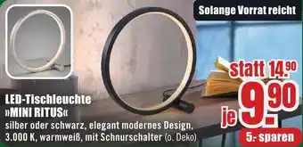 B1 Discount Baumarkt LED-Tischleuchte MINI RITUS Angebot