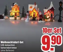 B1 Discount Baumarkt Weihnachtsdorf-Set Angebot