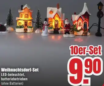 B1 Discount Baumarkt Weihnachtsdorf-Set Angebot