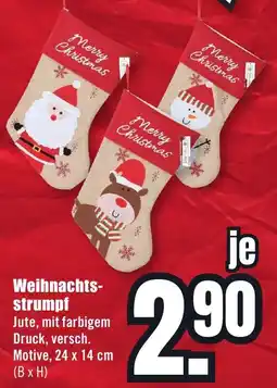 B1 Discount Baumarkt Weihnachtsstrumpf Angebot
