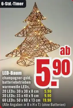 B1 Discount Baumarkt LED-Baum Angebot