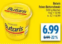 diska Butaris Feines Butterschmalz Angebot