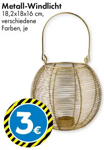 TEDi Metall-Windlicht Angebot