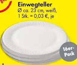 TEDi Einwegteller Angebot