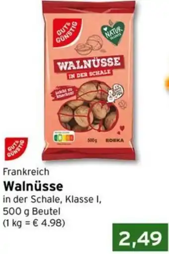 CAP Markt Gut & Günstig Frankreich Walnüsse Angebot