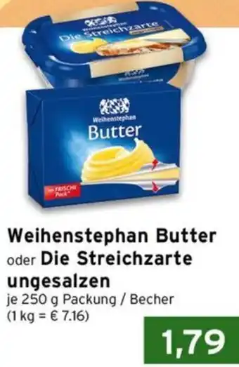 CAP Markt Weihenstephan Butter oder Die Streichzarte ungesalzen Angebot