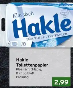 CAP Markt Hakle Toilettenpapier Angebot