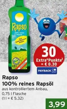 CAP Markt Rapso 100% reines Rapsöl Angebot