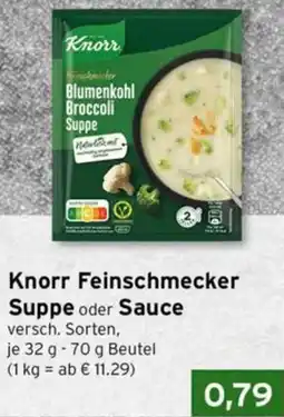 CAP Markt Knorr Feinschmecker Suppe oder Sauce Angebot