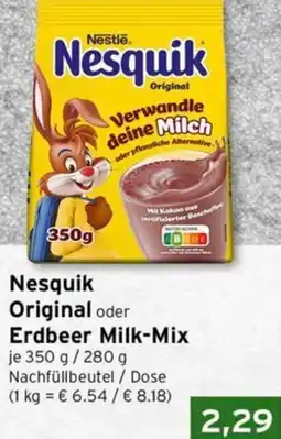 CAP Markt Nesquik Original oder Erdbeer Milk-Mix Angebot