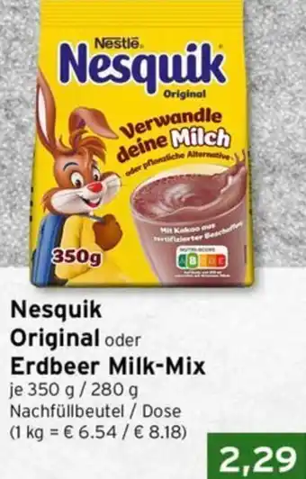 CAP Markt Nesquik Original oder Erdbeer Milk-Mix Angebot