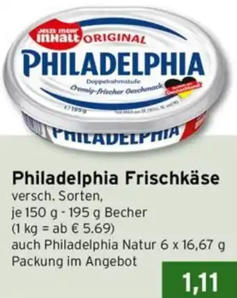 CAP Markt Philadelphia Frischkäse Angebot
