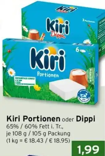 CAP Markt Kiri Portionen oder Dippi Angebot
