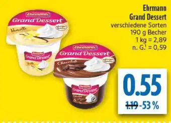 diska Ehrmann Grand Dessert Angebot