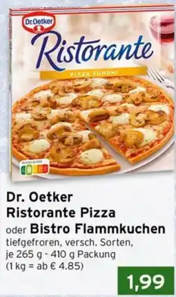 CAP Markt Dr. Oetker Ristorante Pizza oder Bistro Flammkuchen Angebot