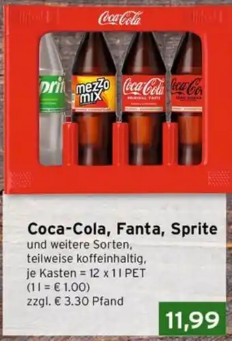 CAP Markt Coca-Cola, Fanta, Sprite Angebot
