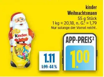 diska kinder Weihnachtsmann Angebot