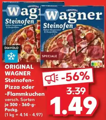 Kaufland ORIGINAL WAGNER Steinofen Pizza oder Flammkuchen Angebot