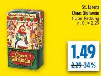 diska St. Lorenz Omas Glühwein Angebot