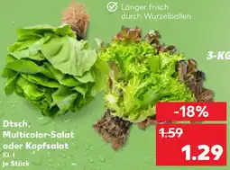 Kaufland Dtsch. Multicolor-Salat oder Kopfsalat Angebot