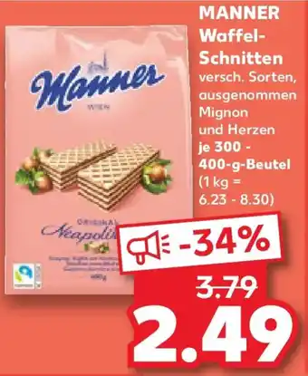 Kaufland MANNER Waffel Schnitten Angebot