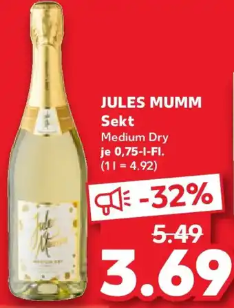 Kaufland JULES MUMM Sekt Angebot