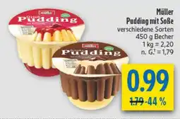 diska Müller Pudding mit Soße Angebot