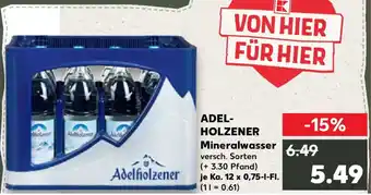 Kaufland ADELHOLZENER Mineralwasser Angebot
