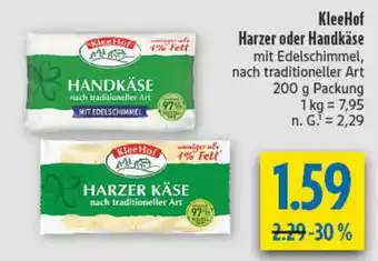 diska KleeHof Harzer oder Handkäse Angebot