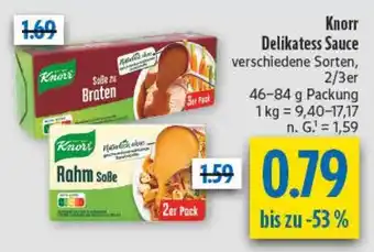 diska Knorr Delikatess Sauce Angebot