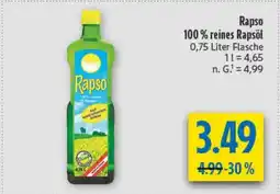 diska Rapso 100% reines Rapsöl Angebot