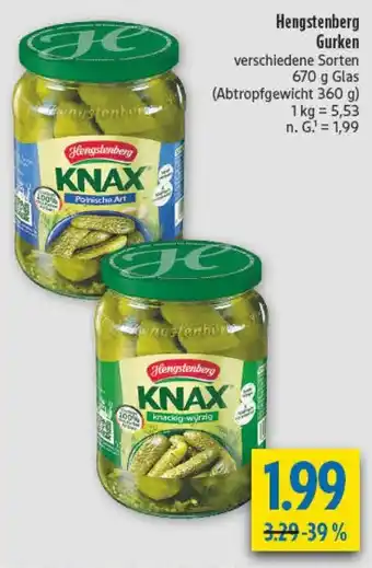 diska Hengstenberg Gurken Angebot