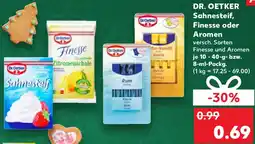 Kaufland DR. OETKER Sahnesteif, Finesse oder Aromen Angebot