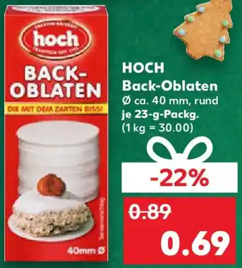 Kaufland HOCH Back-Oblaten Angebot