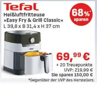 diska Tefal Heißluftfritteuse >>Easy Fry & Grill Classic<< Angebot