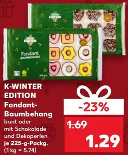 Kaufland K-WINTER EDITION Fondant Baumbehang Angebot