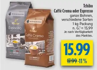 diska Tchibo Caffè Crema oder Espresso Angebot