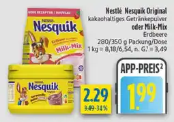 diska Nestlé Nesquik Original oder Milk-Mix Erdbeere Angebot