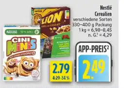 diska Nestlé Cerealien Angebot