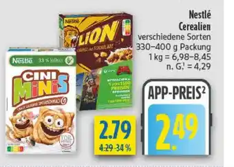 diska Nestlé Cerealien Angebot