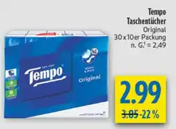 diska Tempo Taschentücher Angebot