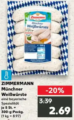 Kaufland ZIMMERMANN Münchner Weißwürste Angebot