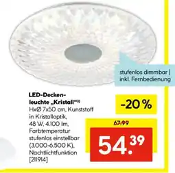 Hellweg LED-Deckenleuchte,,Kristall“ Angebot