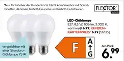 Hellweg FLECTOR LED-Glühlampe 3er-Pack Angebot