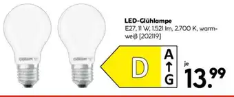 Hellweg LED-Glühlampe Angebot