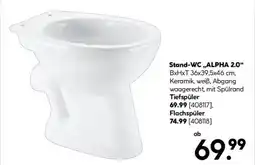 Hellweg Stand-WC,,ALPHA 2.0" Angebot