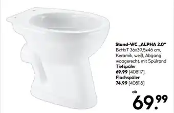 Hellweg Stand-WC,,ALPHA 2.0" Angebot